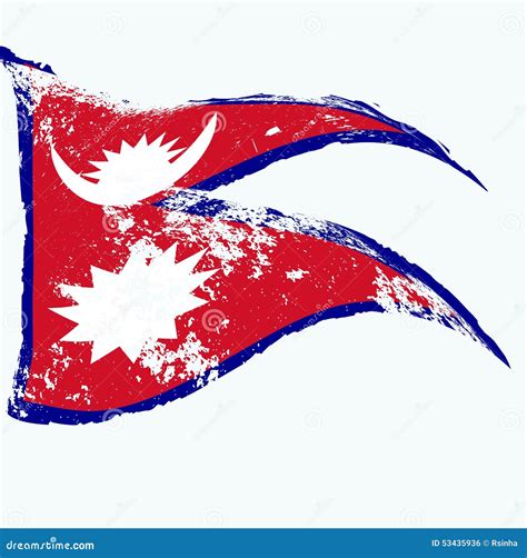 Nepal Map And Flag A Large Group Of People In The Nepal Flag Color Form To Create The Map