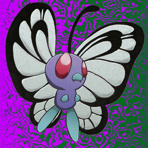 Butterfree Oil Painting Color By Humannamedethan On Deviantart