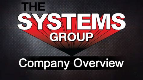 The Systems Group Company Overview Youtube