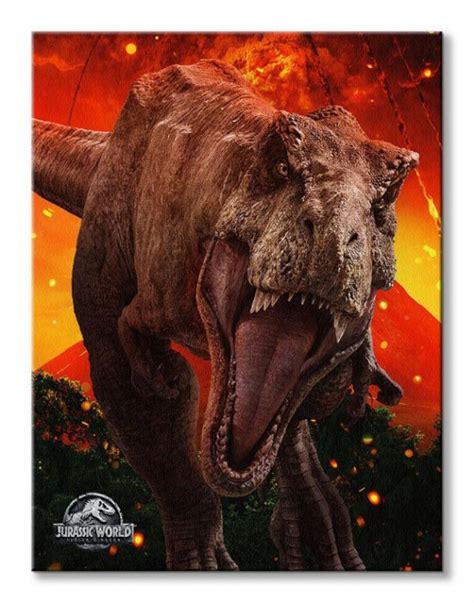Jurassic World Fallen Kingdom T Rex Obraz Na Płótnie Filmowe