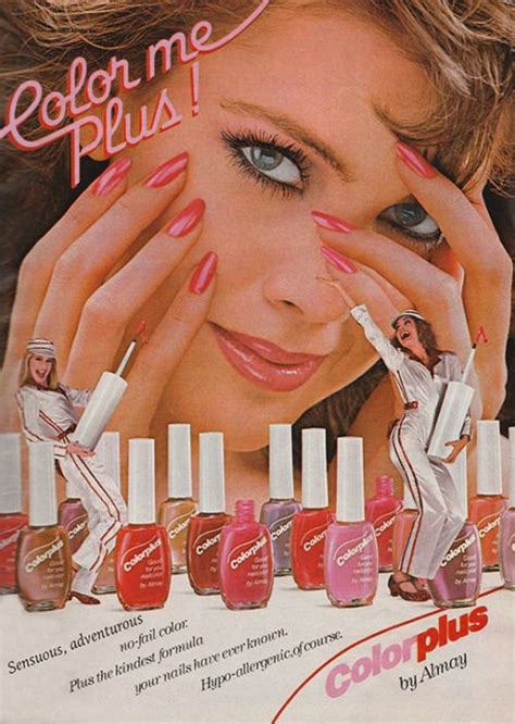 1983 almay colorplus nail color ad vintage makeup ads vintage ads beauty ads