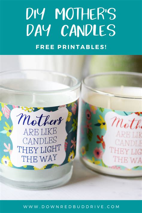 Free Printable Mother S Day Candle Labels Mother S Day Candles Mother S Day Ts Ideas
