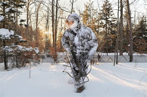 Winter Hunting Photography Deep Snow Crossbow Hunting With Snow