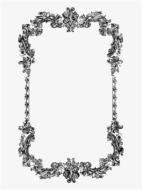 Victorian Borders And Frames Png Vector Clipart Psd Frame Vintage