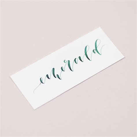 Emerald Green Calligraphy Ink Emeralds Have Always Been A Favourite Gem