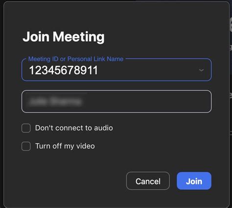 Joining A Zoom Meeting In The App Using A Zoom Meeting Link Url
