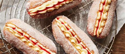 Paul Hollywoods Jam And Custard Doughnuts The Great British Bake Off