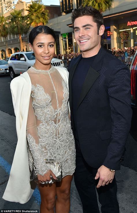 Zac Efrons Girlfriend Sami Miro Joins Him At La We Are Your Friends Premiere Daily Mail Online