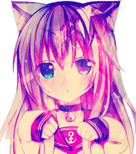 Neko Meow Anime Cute Kawaii Sticker By Crazymofogurl