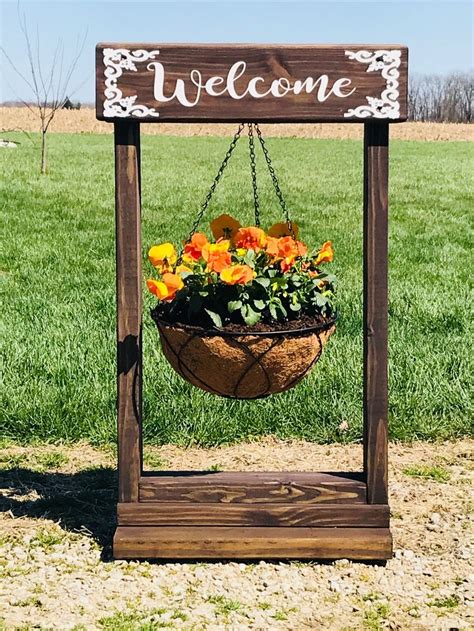 Hanging Plant Stand Garden Decor Projects Backyard Landscaping