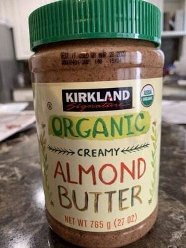 Kirkland Signature Creamy Organic Almond Butter 32 G Nutrition Information Innit