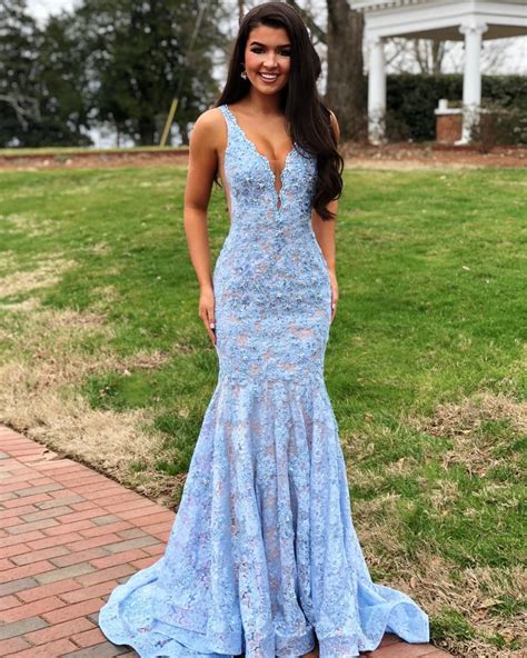 Gorgeous Mermaid Blue Lace Evening Dress From Wendyhouse In 2020 Baby