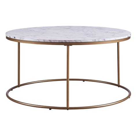 Round Coffee Table Faux Marble Coffee Table Marble And Gold Coffee