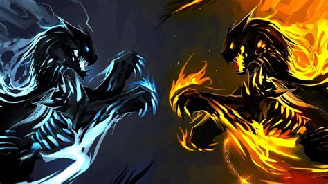 Download Flaming Beasts Animated Wallpaper