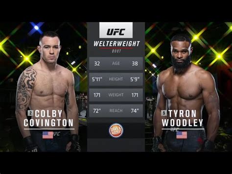 Colby Covington Vs Tyron Woodley Full Fight Video Ufc Fight Night 178