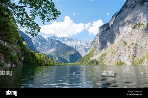 Lake Obersee Salet Am Königssee National Park Berchtesgaden