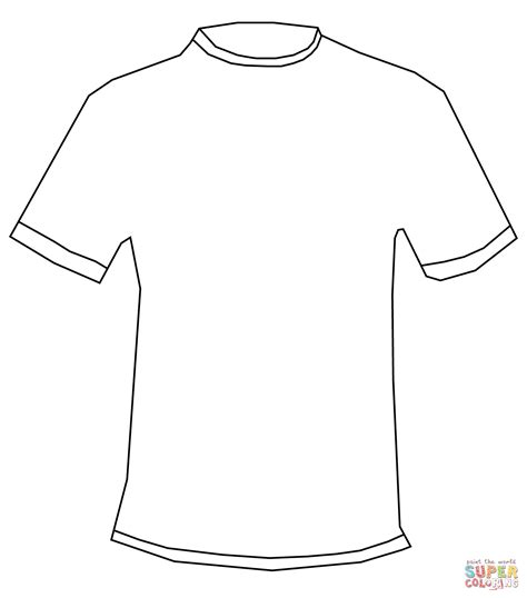 T Shirt Coloring Page Free Printable Coloring Pages Coloring Home