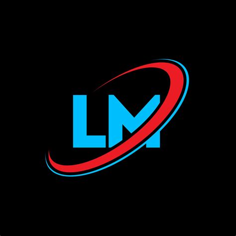 Diseño Del Logotipo De La Letra Lm Lm Letra Inicial Lm Círculo