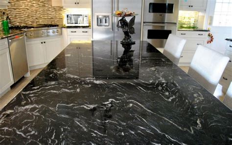 Amazing Titanium Granite Countertop Idea In Dark Theme Perfect For