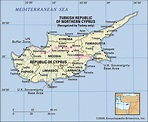 Map of Cyprus and geographical facts, Where Cyprus on the world map ...