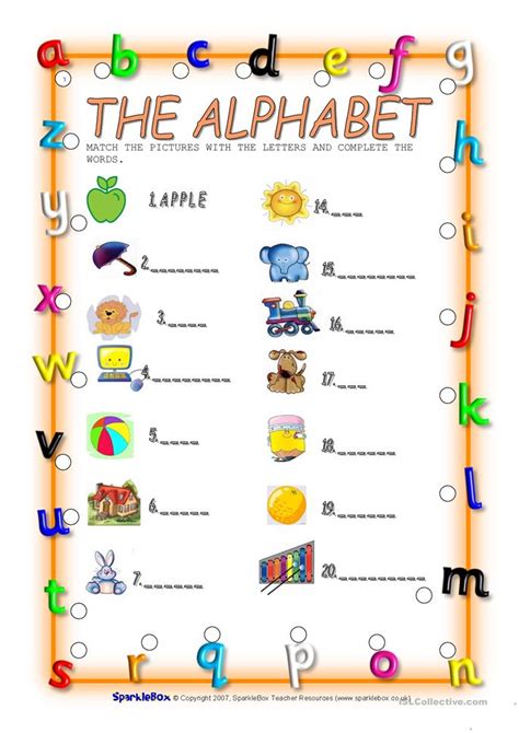 Esl Alphabet Pronunciation Worksheets 13 Best Images Of English