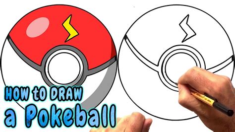 How To Draw A Pokeball From Pokemon Go Pikachu Ball Narrated Youtube