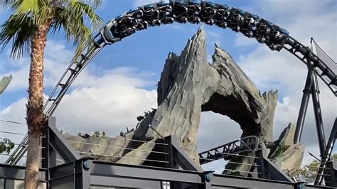 Video Watch People Riding Jurassic World Velocicoaster