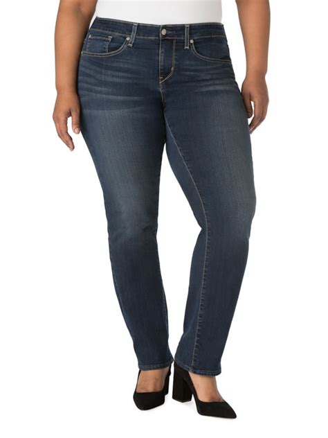 Signature By Levi Strauss And Co Women S Plus Curvy Straight Jeans