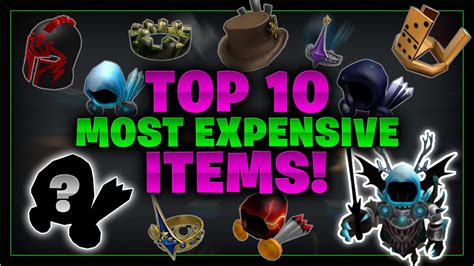 The 10 rarest and most coveted roblox hats. Top 10 MOST EXPENSIVE ROBLOX Items (& WHY!) - Linkmon99 ...