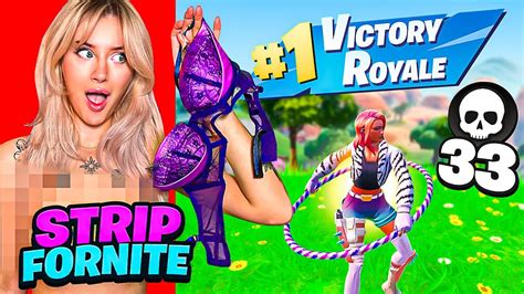 1 Kill Remove 1 Clothing Piece On Fortnite Gone Too Far Youtube