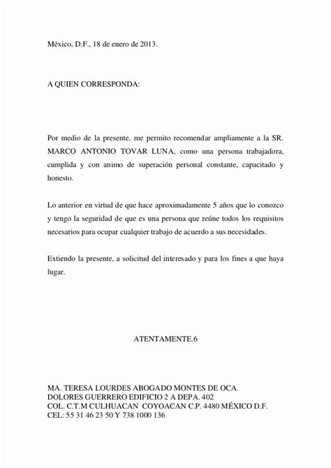 Ejemplo De Carta De Referencia Riset