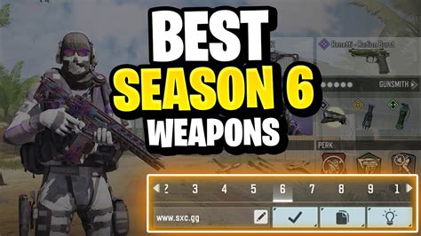 Top Ten Weapons In Season 6 For Cod Mobile Best Gunsmith For Codm