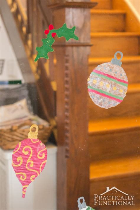 Since the time i originally did this post, i have made these over and over again with my nieces. DIY Christmas Ornament Window Clings