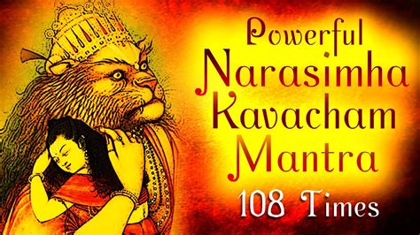 Powerful Narasimha Kavacham Mantra Ugram Veeram Maha Vishnum 108 Time