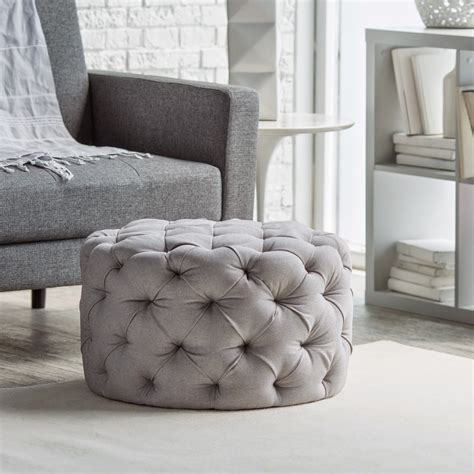 Buy round storage ottoman and get the best deals at the lowest prices on ebay! Mix and Chic: Fabulous finds- Round tufted ottoman for ...