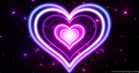 Beautiful Neon Heart Hd Wallpapers Desktop Background