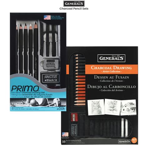 Generals Charcoal Pencil Sets Jerrys Artarama