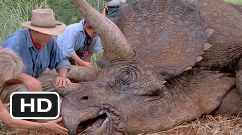 Jurassic Park 310 Movie Clip The Sick Triceratops 1993 Hd Youtube