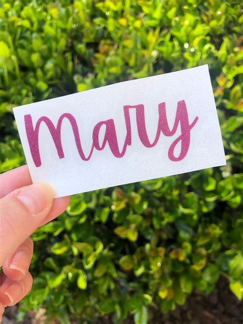 Name Decal Glitter Name Decal Personalized Decal Glitter Etsy