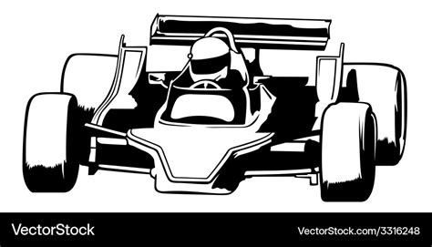 Racing Car Royalty Free Vector Image Vectorstock