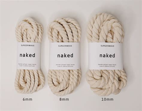 Thick Rope Shoelaces Naked Beige Color Twisted Shoelaces Mm Thickness Chunky Laces For