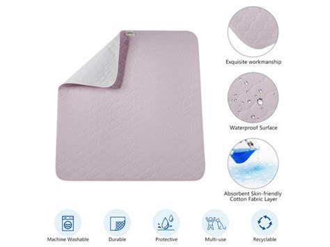 Costway 4 Piece Washable Underpads Reusable Bed Pads Waterproof