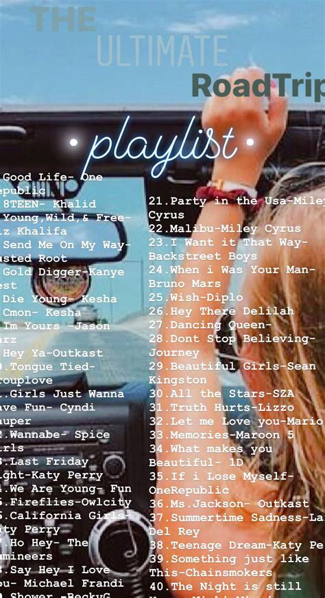 Roadtrip Playlist Summer Songs Playlist Upbeat Songs Music Playlist