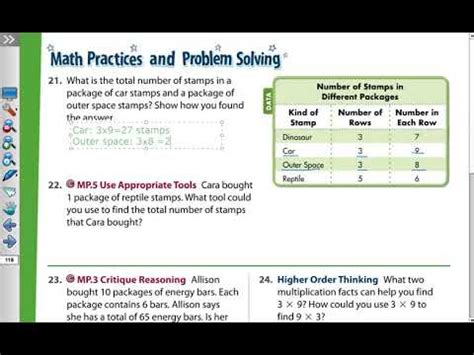 Students can view their content and complete interactive. Savvas realize MATH Book Grade 3 Lesson (APPLY PROPERTIES: 3 AS A FACTOR) - YouTube