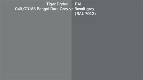 Tiger Drylac Bengal Dark Grey Vs Ral Basalt Grey Ral