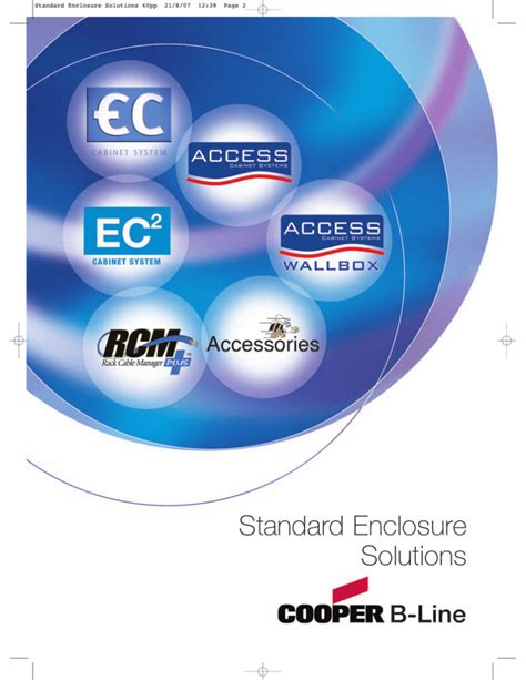 The Standard Enclosures Of Cooper B Line