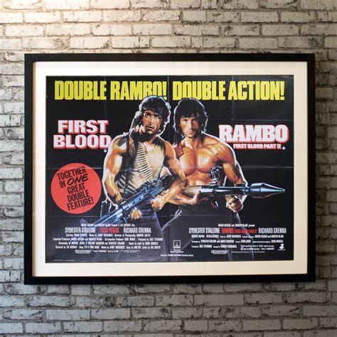 First Blood Rambo First Blood Part Ii 1985 Original Movie Poster