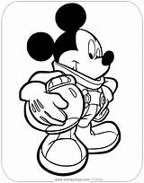 Mickey Mouse Coloring Astronaut Disneyclips Occupations sketch template