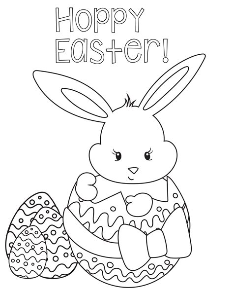 Click to download or print the bunny coloring page pdf. Easter Bunny Coloring Pages - Kidsuki