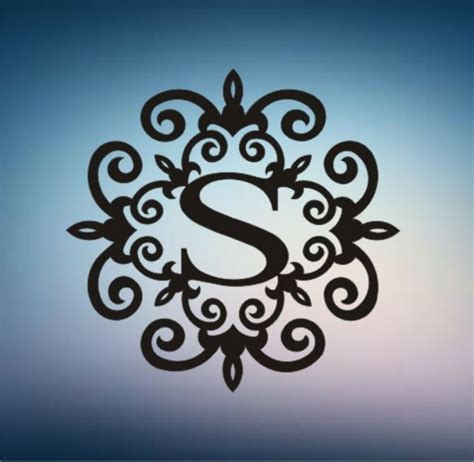 Did you scroll all this way to get facts about letter s wall decor? METAL MONOGRAM SCROLL WALL ART | eBay